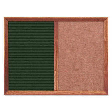 United Visual Products Enclosed Corkboard, 1 Door, 72"x36", 4" Fra, UV3418-BRONZE-SURF UV3418-BRONZE-SURF